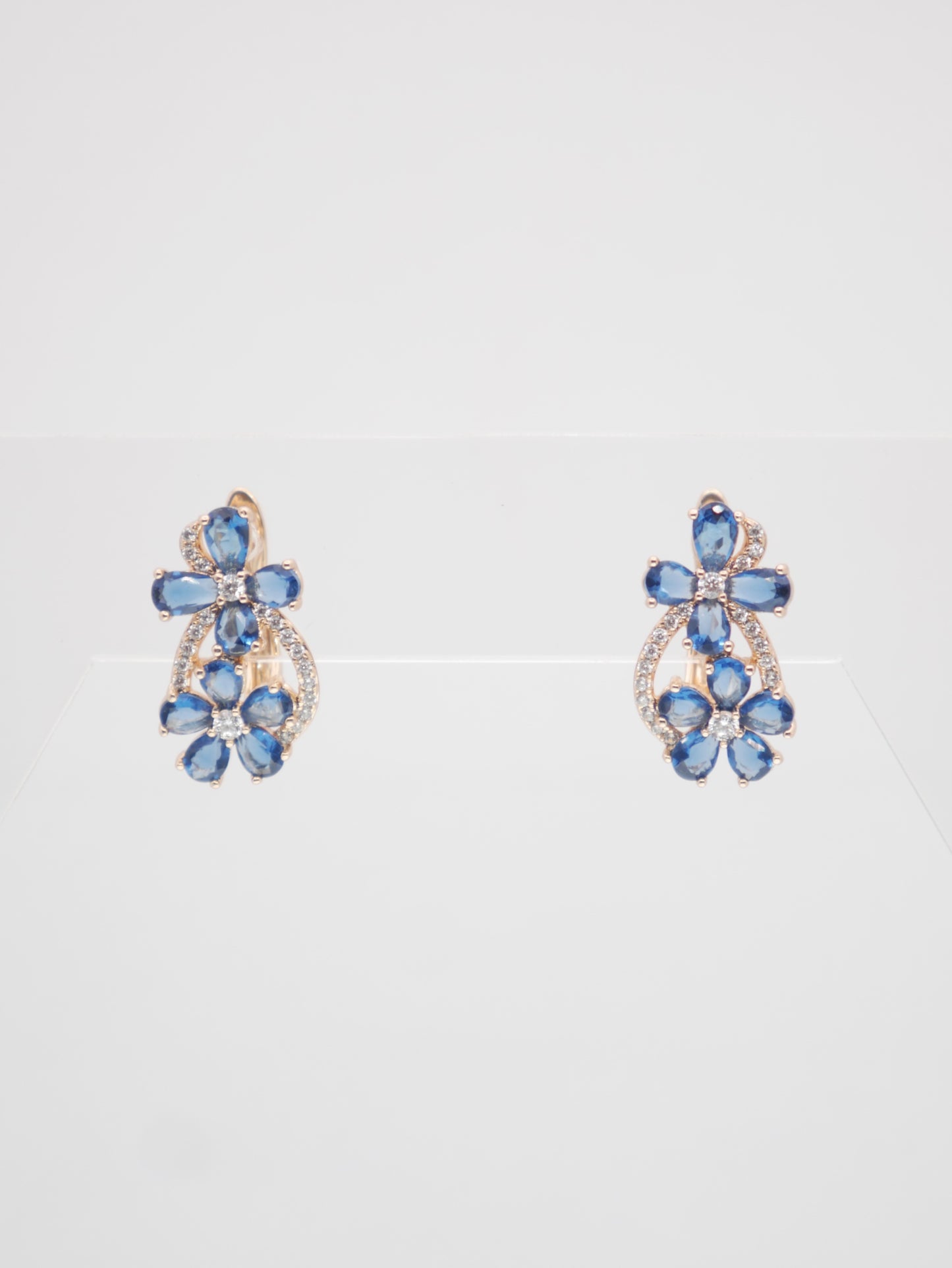 Auskari "Blue Flowers"