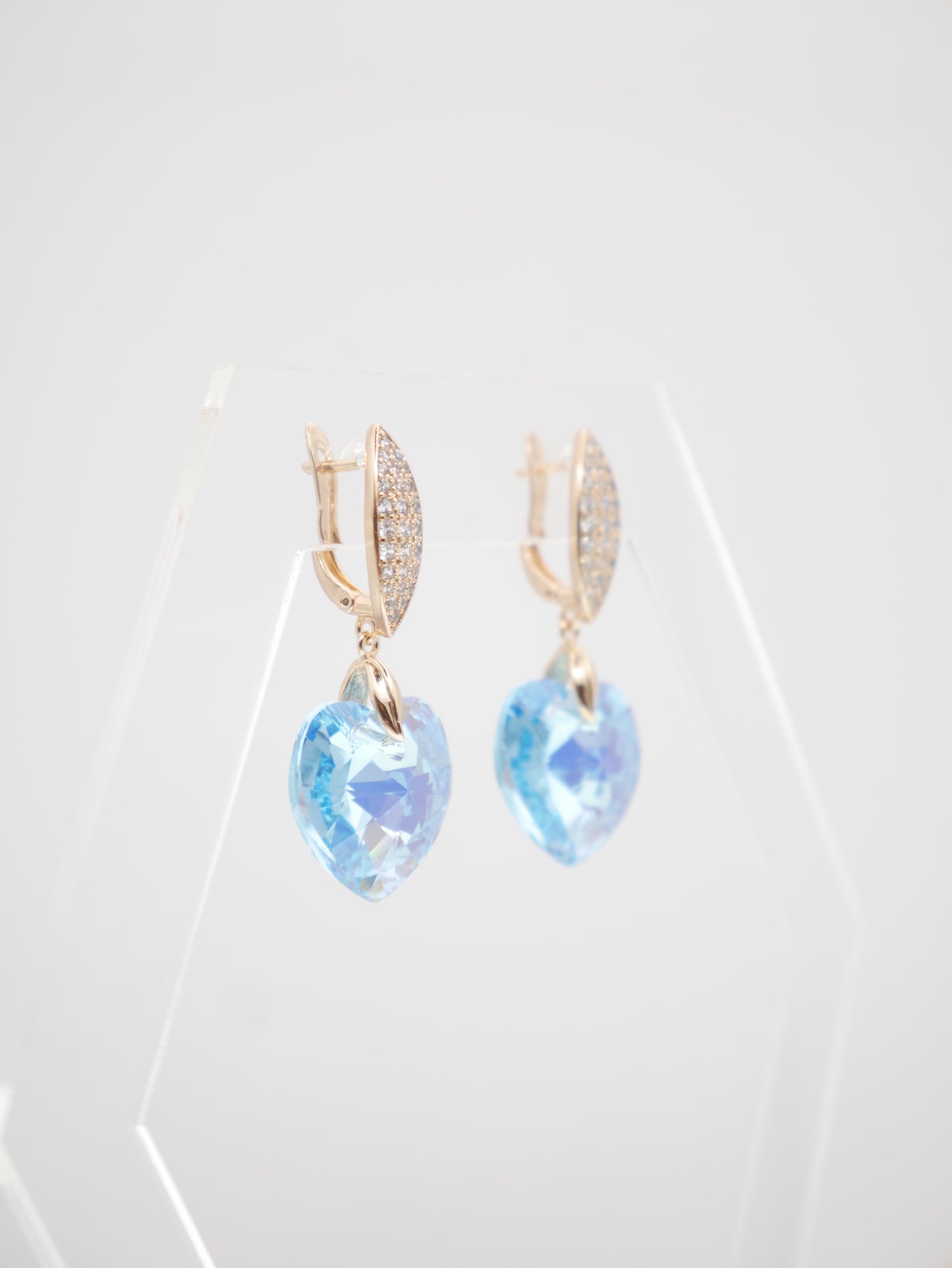 Auskari "Sky Blue Heart"