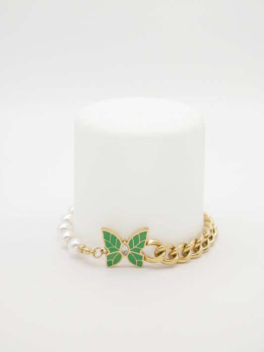 Rokassprādze "Green Butterfly"
