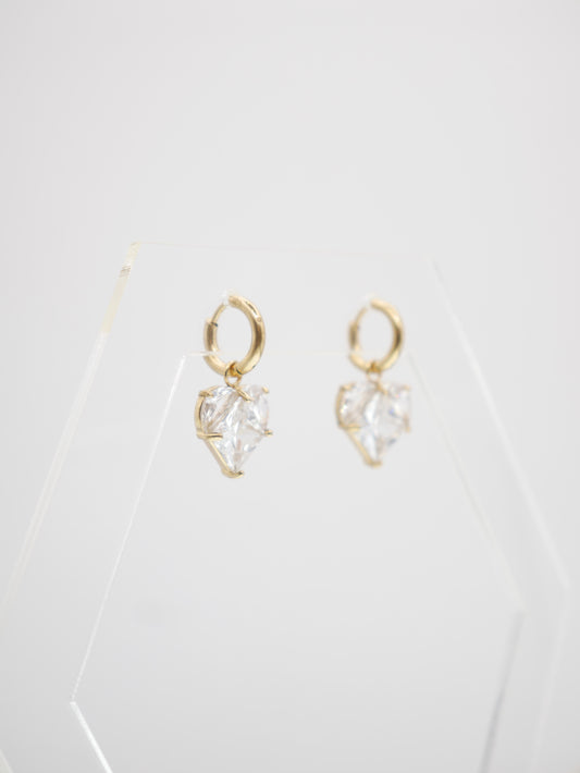 Auskari "White Heart"