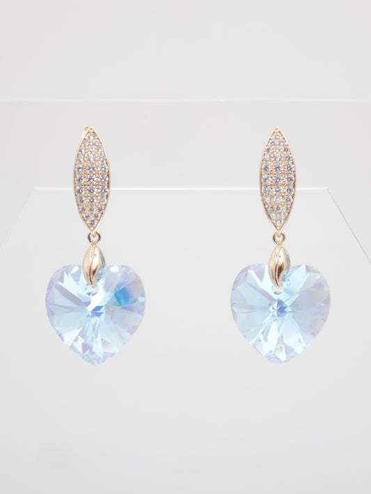 Auskari "Sky Blue Heart"