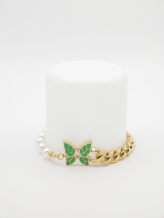 Rokassprādze "Green Butterfly"