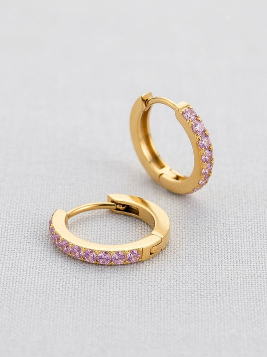 Auskari “Pink Huggies”