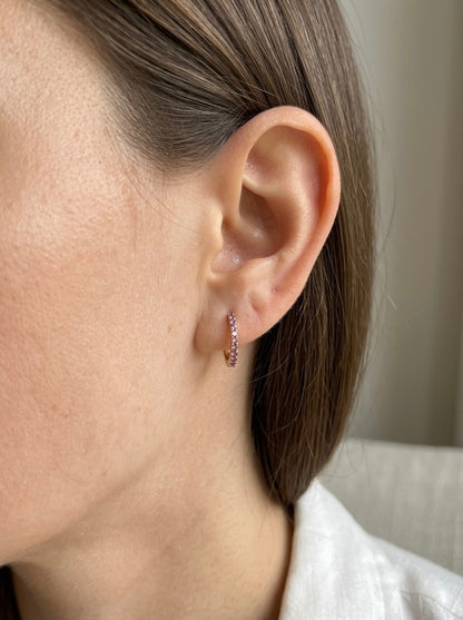 Auskari “Pink Huggies”