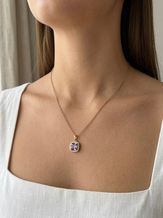 Kaklarota "Mia" ar kristāliem - Ameno aksesuāri -Latvia