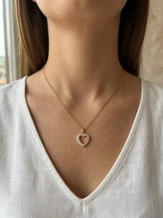 Kaklarota "Camille" sirsniņas formā | Ameno.lv rotaslietu internetveikals