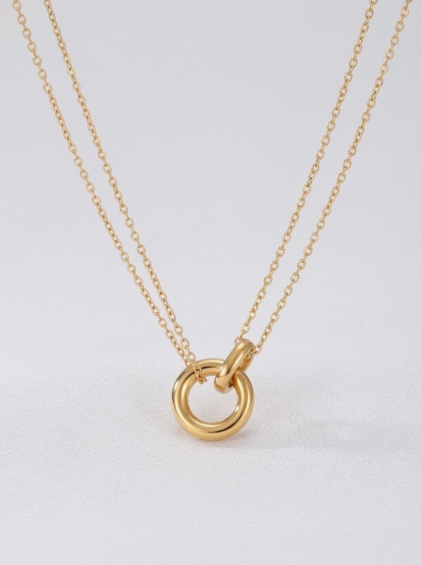 Apzeltīta kaklarota “Infinity Link” Ameno.lv - Apzeltīta bižutērija