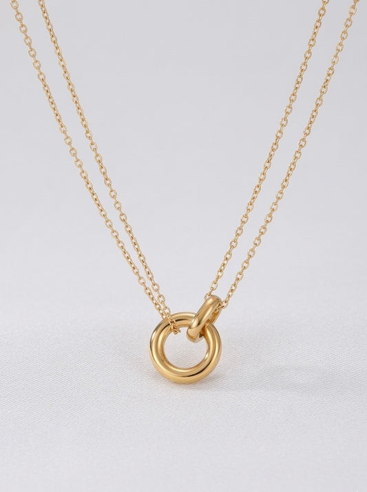 Apzeltīta kaklarota “Infinity Link” Ameno.lv - Apzeltīta bižutērija