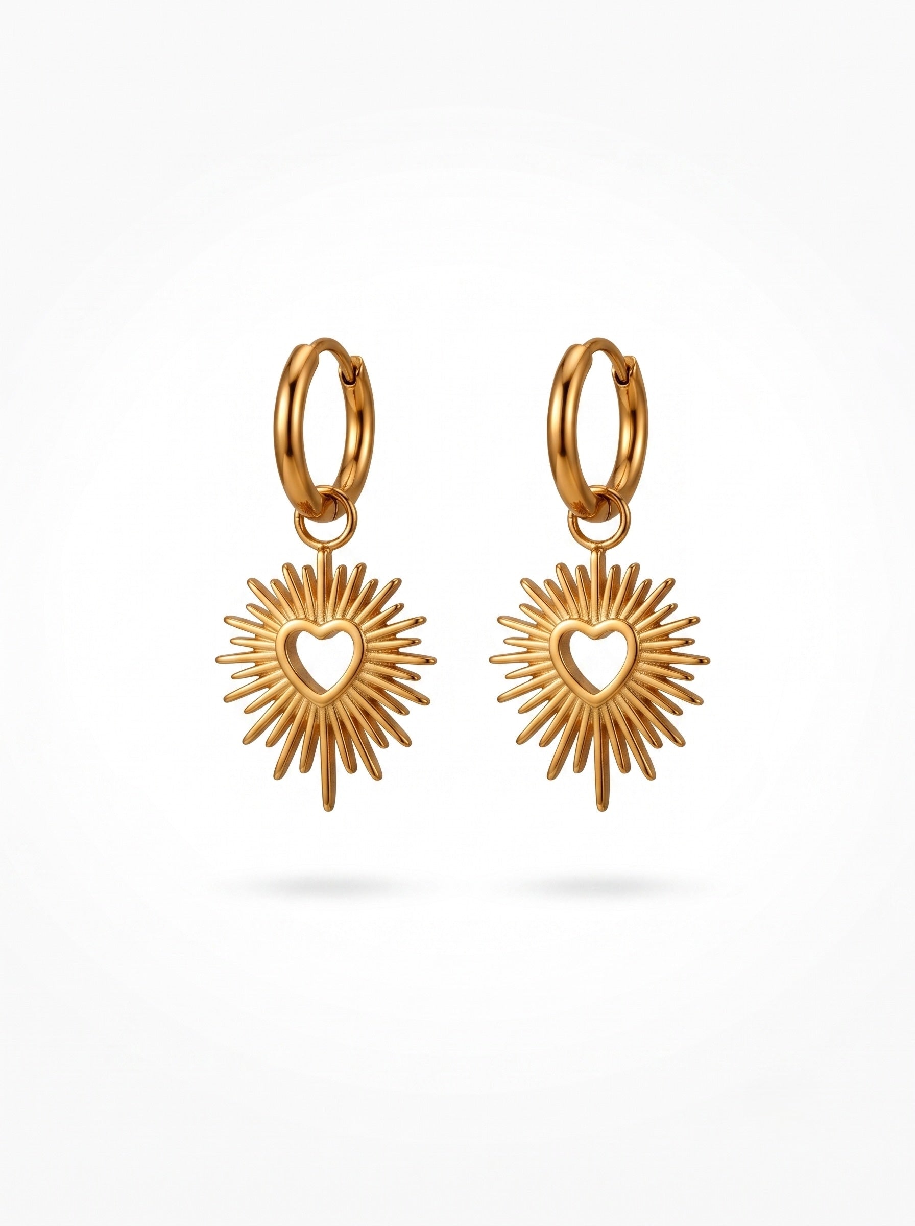 Auskari "Golden Heart" Ameno