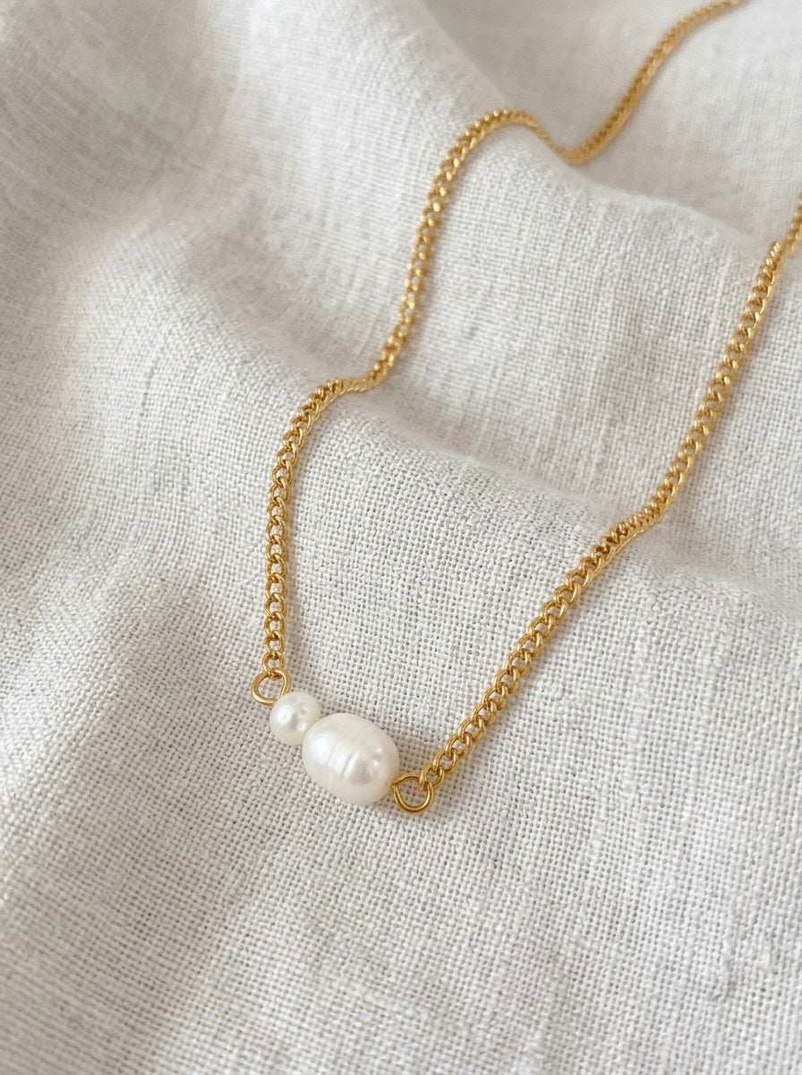 Upes pērļu kaklarota “Pearl Duo”