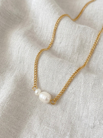 Upes pērļu kaklarota “Pearl Duo”