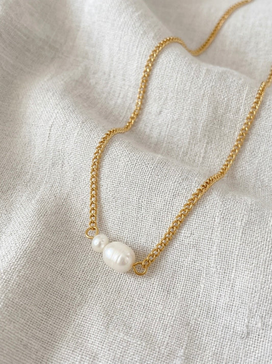 Upes pērļu kaklarota “Pearl Duo”