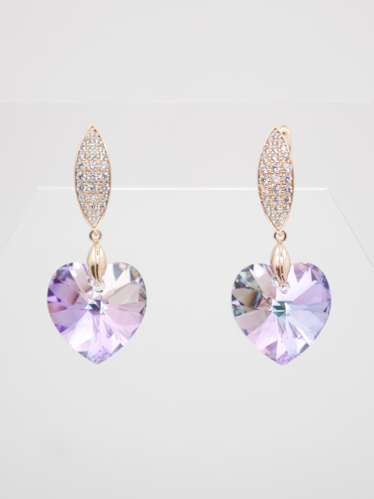 Auskari "Lilac Heart"