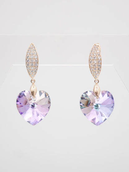 Auskari "Lilac Heart"