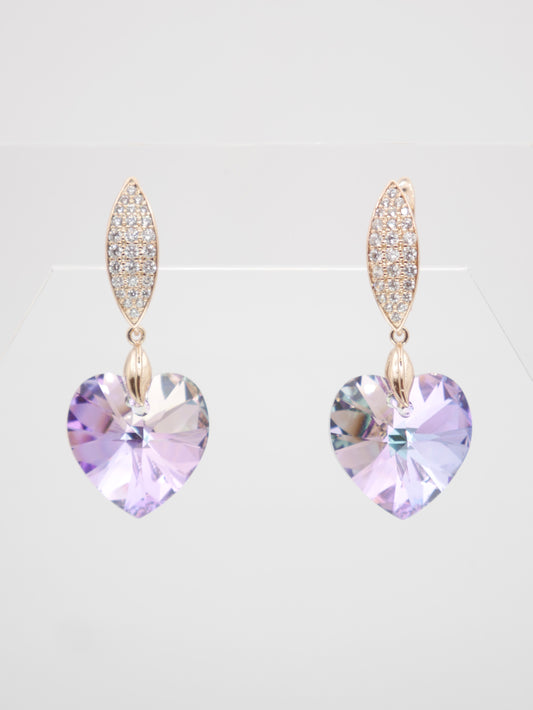 Auskari "Lilac Heart"