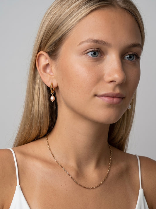 Upes pērļu auskari “Rêve” | 2 krāsu opcijas