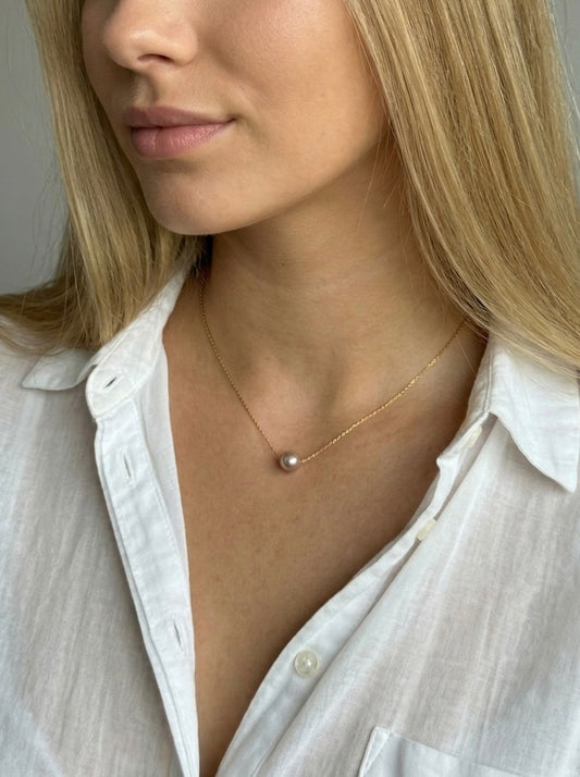 Upes pērļu kaklarota “Solo Pearl” - 4 krāsu opcijas